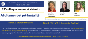 Webinaire sur la conciliation allaitement-travail-études