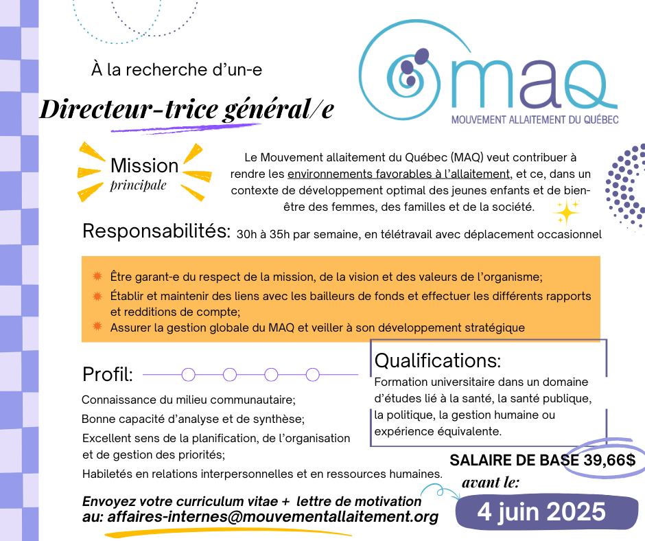 Offre-emploi-DG-MAQ Le MAQ est à la recherche de sa prochaine direction générale