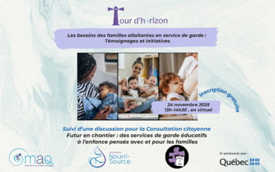 Tour d’horizon | Les besoins des familles allaitantes  en service de garde