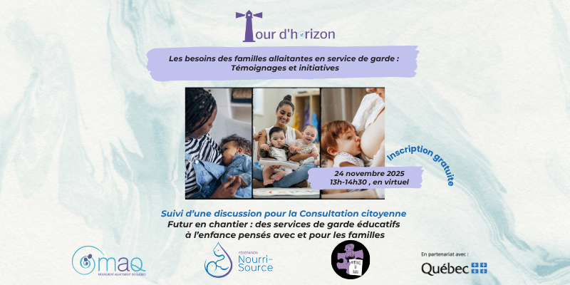 Tour d’horizon | Les besoins des familles allaitantes  en service de garde